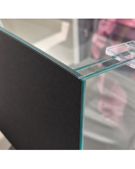 Film noir autocollant paroi arrière aquarium float glass By Skaii 40x25x28cm