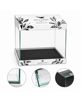 Aquarium cube ultra clear By Skaii 35x35x35cm verre 5mm vue générale