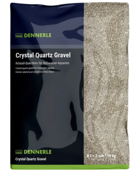 Dennerle Crystal Quartz Gravel blanc naturel 10kg gravier 1-2mm aquarium neutre inerte