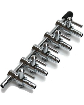 Robinet metal 5 voies pour batteries filtrees