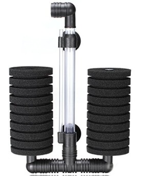 Filtre exhausteur double mousse pour aquarium