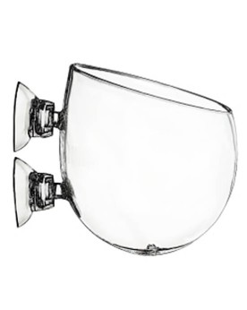 Pot aquarium 2 ventouses accroche paroi
