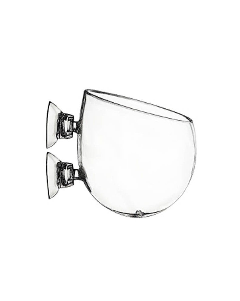 Pot aquarium 2 ventouses accroche paroi
