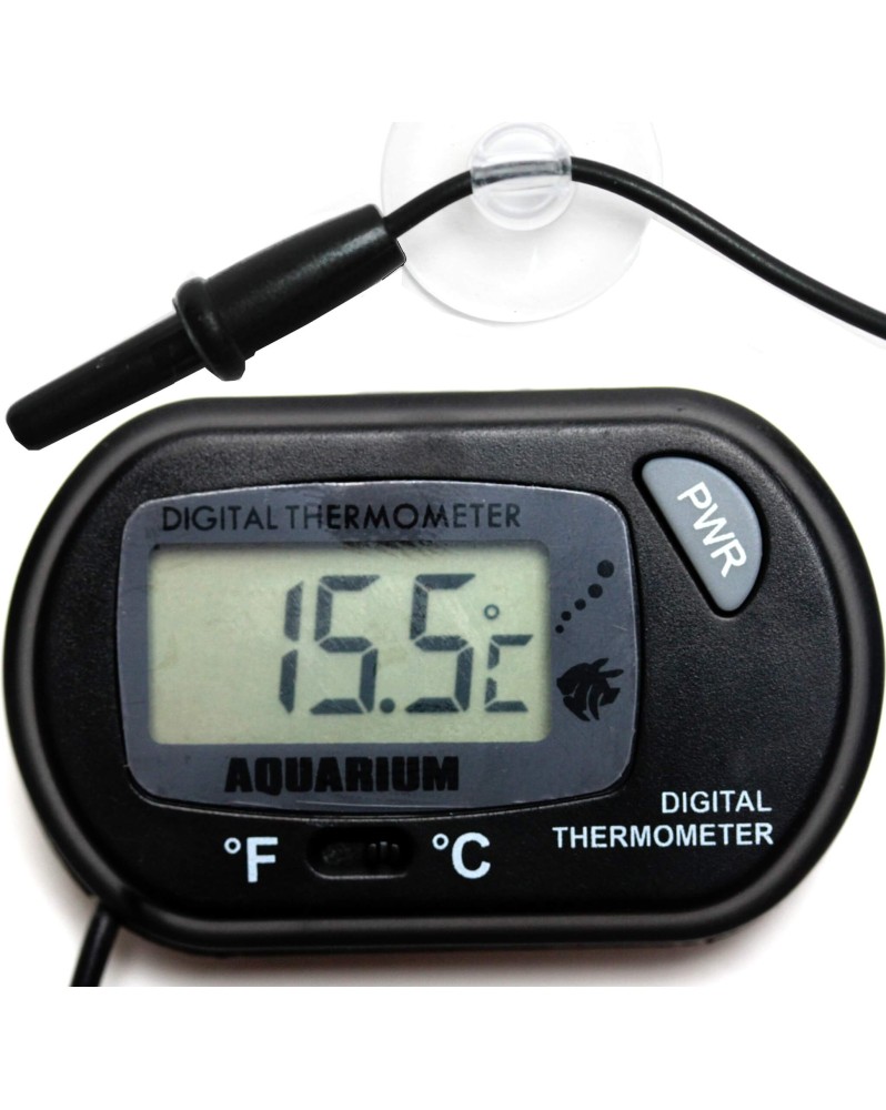 Thermometre electronique LCD avec sonde pour aquarium