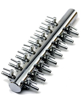 Robinet metal 20 voies pour tuyau air 4-6 mm