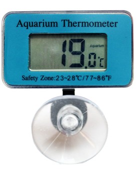 Thermometre electronique LCD etanche pour aquarium