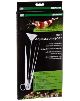 Set nano aquascaping ciseaux et spatule inox