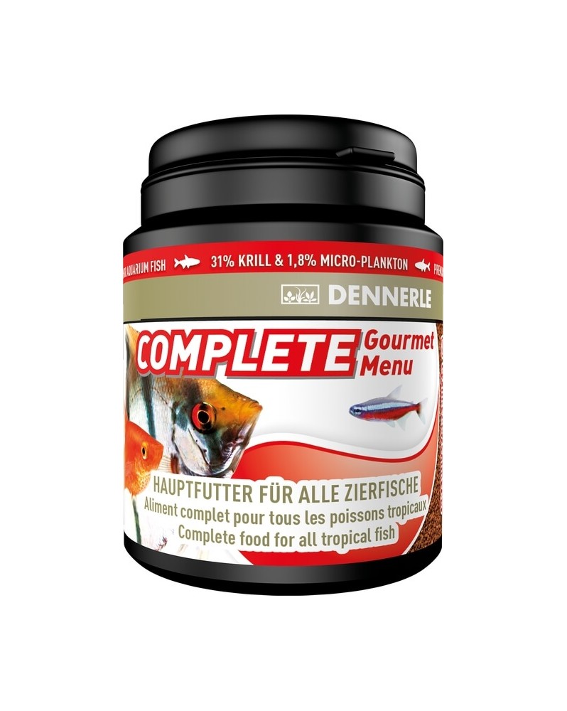 Granule fin pour poissons dornement