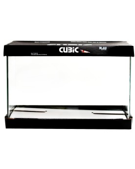 Aquarium Cubic Blau verre float coins arrondis