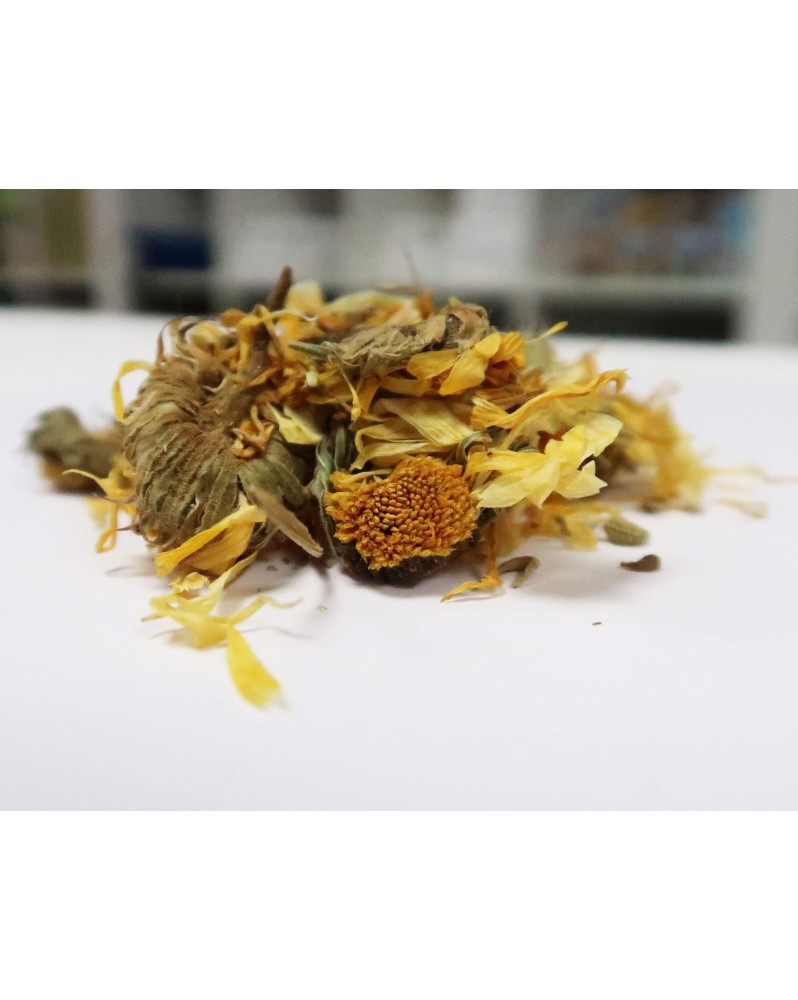 Fleurs de soucis pour crevettes a deposer dans aquarium