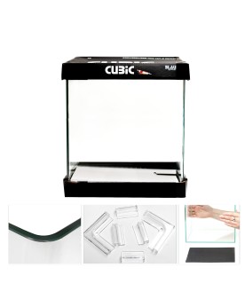 Aquarium Cubic Blau verre float haute qualite