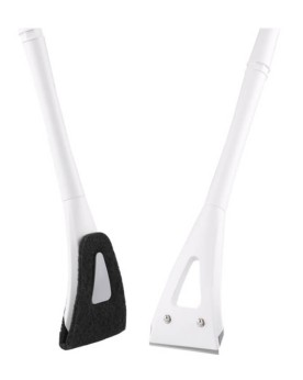 Kit 2 en 1 grattoir et racloir manche extensible 80 cm