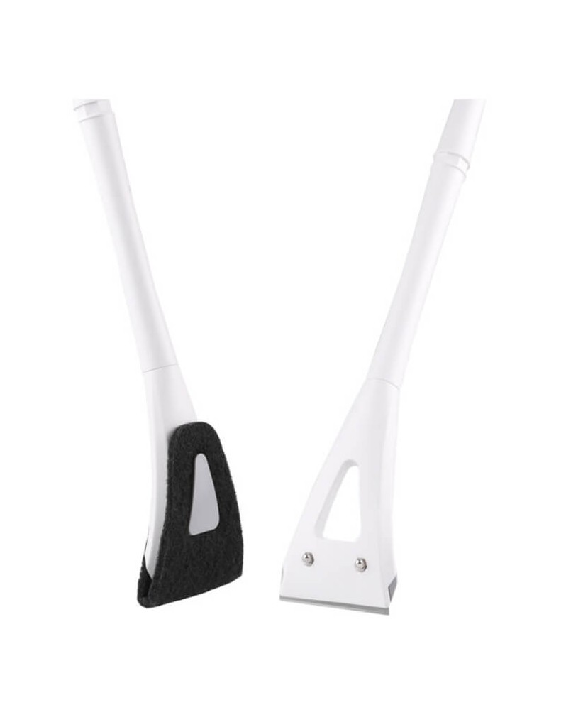 Kit 2 en 1 grattoir et racloir manche extensible 80 cm