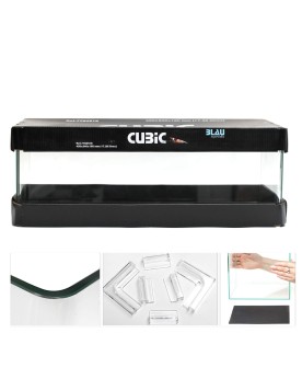 Aquarium Cubic Blau en verre float haute transparence