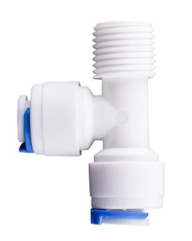 Connecteur T pour tuyaux osmoseur 1/4 Quick Connector filete