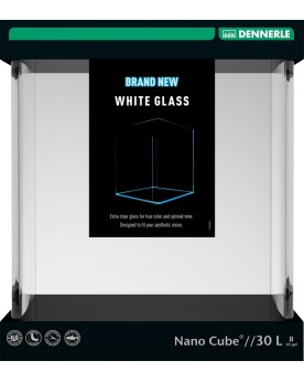 Nanocube Dennerle nano aquarium avec couvercle et tapis
