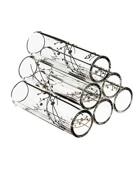 Pyramide verre 6 tubes diametre 17 mm