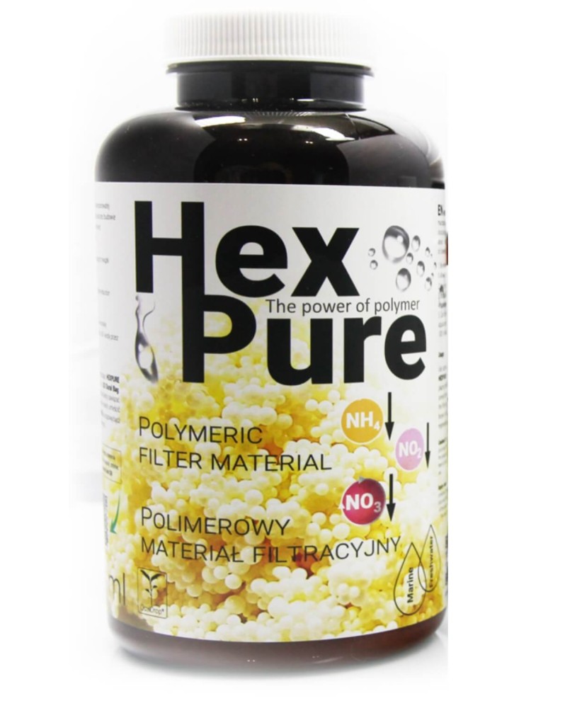 Granules HEXPURE materiau filtrant macroporeux