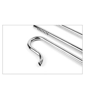 Pipe inox In Out avec supports acrylique