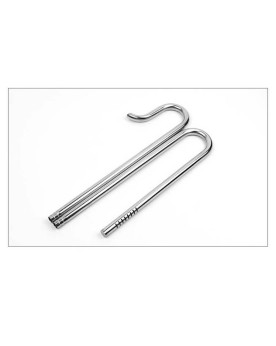 Pipe inox In Out avec supports acrylique