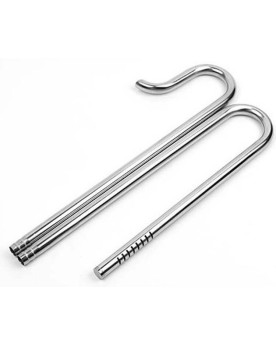 Pipe inox In Out avec supports acrylique
