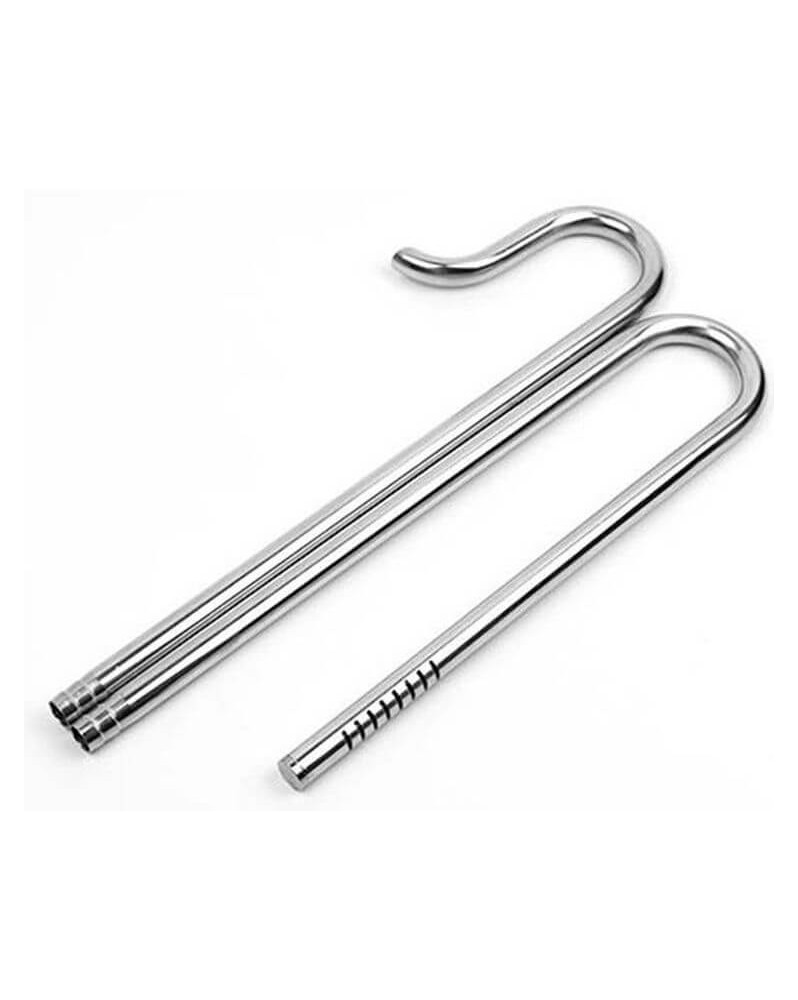 Pipe inox In Out avec supports acrylique