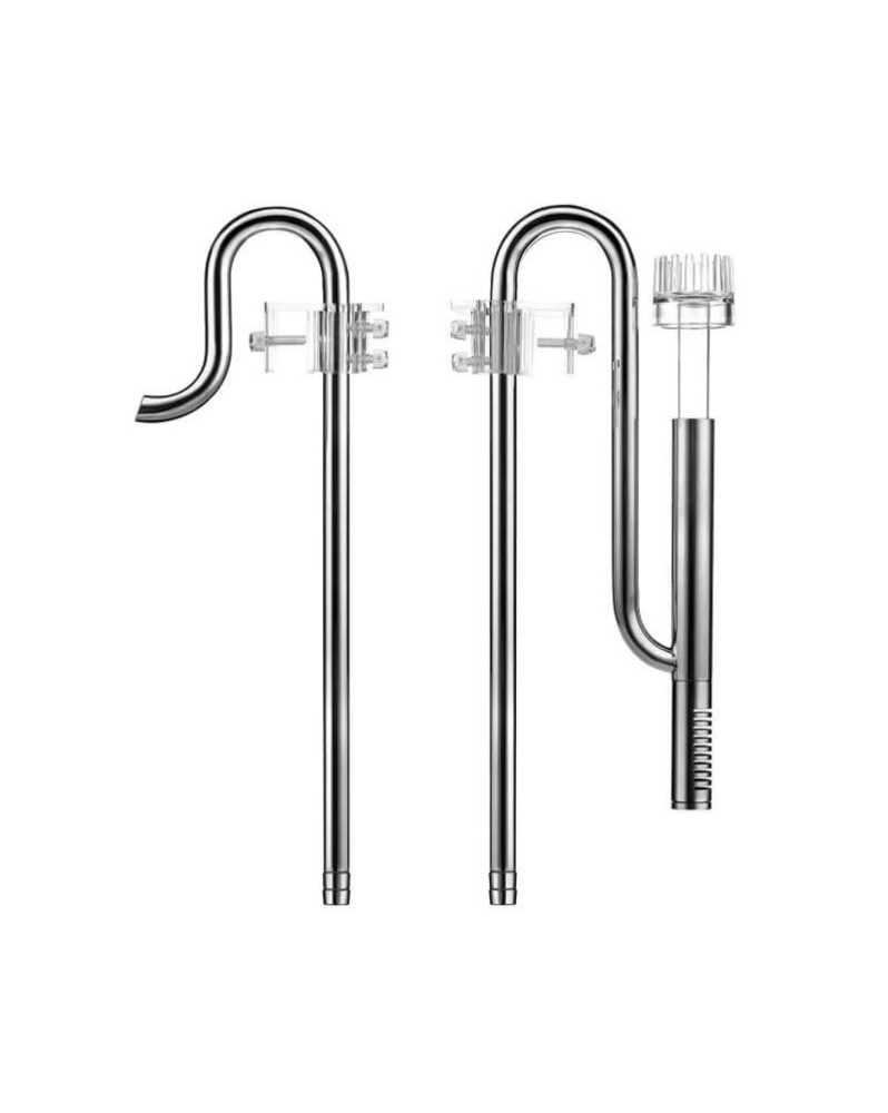 Pipes inox In Out et Skimmer rotatif 12 16 mm 16 22 mm
