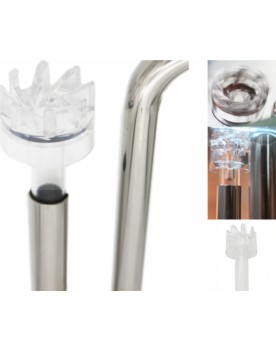 Skimmer pour pipe inox, aspiration fluide